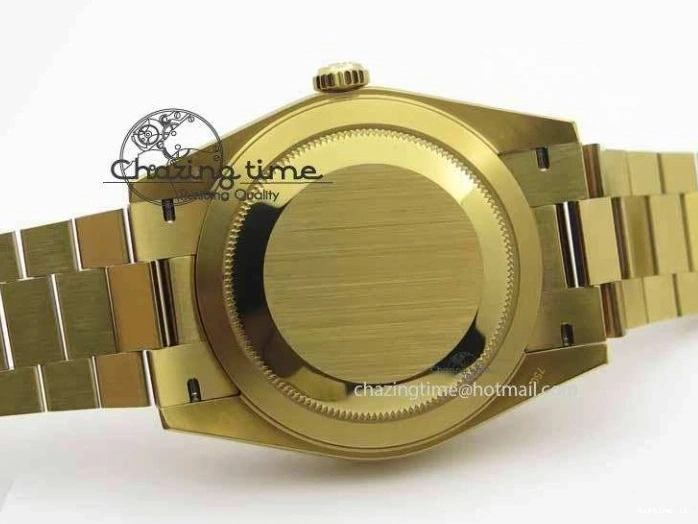 0106 Day Date 40mm YG BP Maker Best Edition Black Dial Diamond Bezel On YG Bracelet A Soft 3681